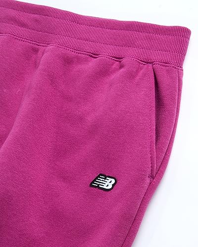 New Balance Conjunto de 2 peças de moletom com capuz e joggers para meninas (5-16), Baga, 7-8