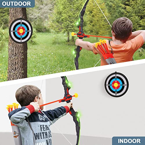 Growsland Bow and Arrow Toy, Kids Archery Set for Boys Girls with 10 Suction Cup Arrows,Target & Quiver, Children Christmas/Xmas Birthday Gift & Present Stocking Filler, Indoor Outdoor Sport Game - Image 6