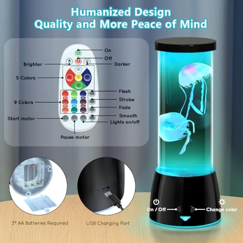 50% Off Cool Jellyfish Lamp with 17 Color Changing Mood Light