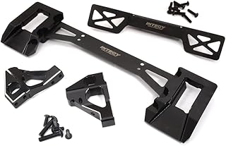 C32572BLACK Alloy Machined Rear Body Mount Set for Traxxas 1/8 Sledge 4WD