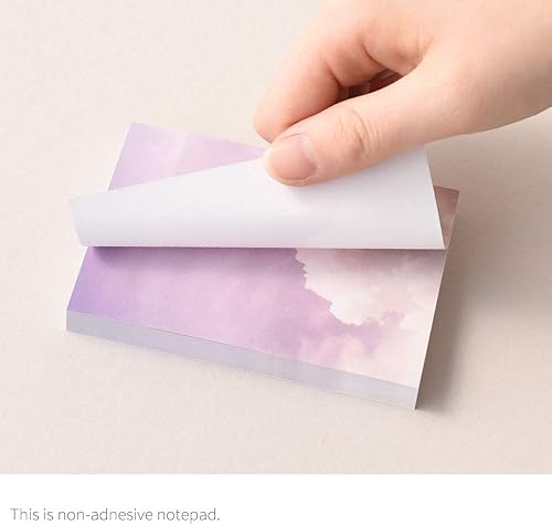 Miniatura 10 de Monolike Memopad - Juego de 4 paquetes, 4 diseños diferentes, 100 hojas por bloc, total de 400 hojas, blocs de notas, blocs de escritura