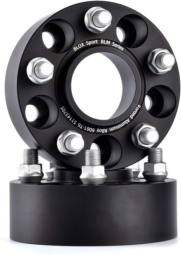 2Pcs 50mm / 2'' Wheel Spacers Adapters PCD 5x127 Forged Aluminum 6061-T6 for Commander,Grand Cherokee,Wrangler
