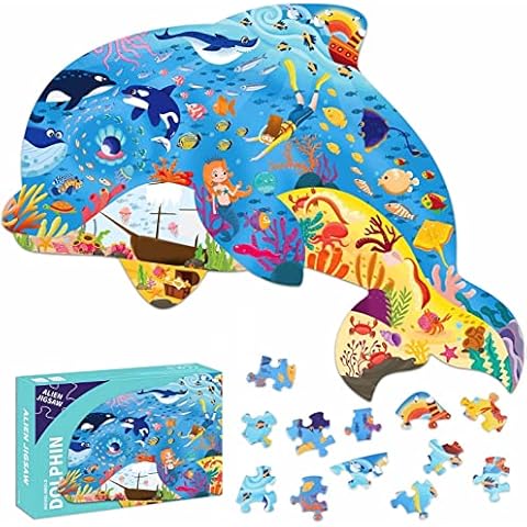 AveJoys Puzzles for children, dolphin educational game challenge toy Cover