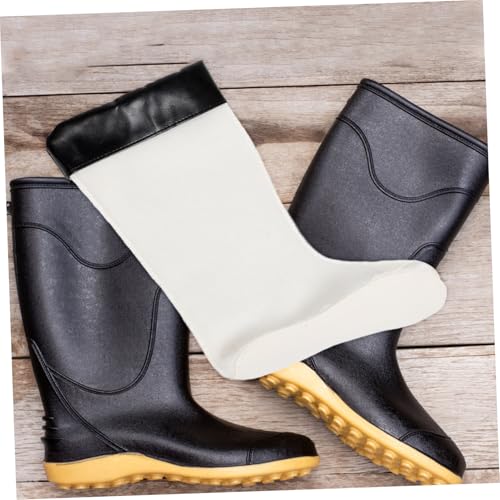 LIFKOME Comfortable Detachable Winter Boot Liners for Men Warm Thermal Replacement Socks for Rain Boots Fits Lightweight Cloth Insulation for Cold Weather Activities4