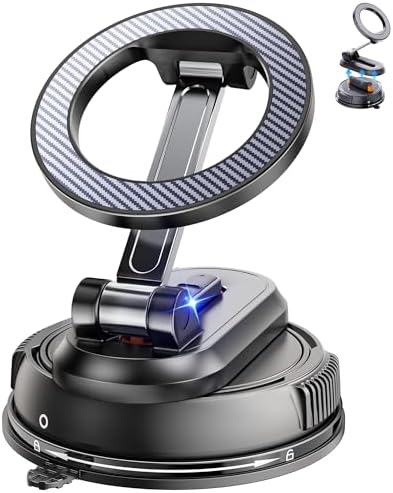 2-IN-1 Car Phone Holder for Magsafe【28 Strong Magnets】Magnetic Phone Holder for Car Phone Mount【360°】Phone Holders for Your Car Accessories for Women Men for iPhone 17 Pro Max 16 15 14 13 12 Air Plus