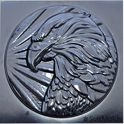 SvitMolds Concrete Molds DIY Eagle Stone Outdoor Garden Sculpture Bald Eagles National Symbol on National American Eagle S70 Cover