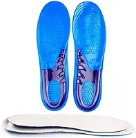 Palmilha Ortopédica Gel Silicone Anti Impacto Absorção De Choque Massagem Conforto Unissex Com Corte De Tamanhos 33 ao 47 PREMIUM DUPIN (36-42)