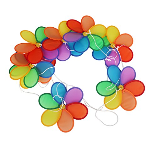B Blesiya Multi-Color Rainbow Wind Spinner Wind Mills Catcher Kids Toys for Home Garden Camping Tent Decor