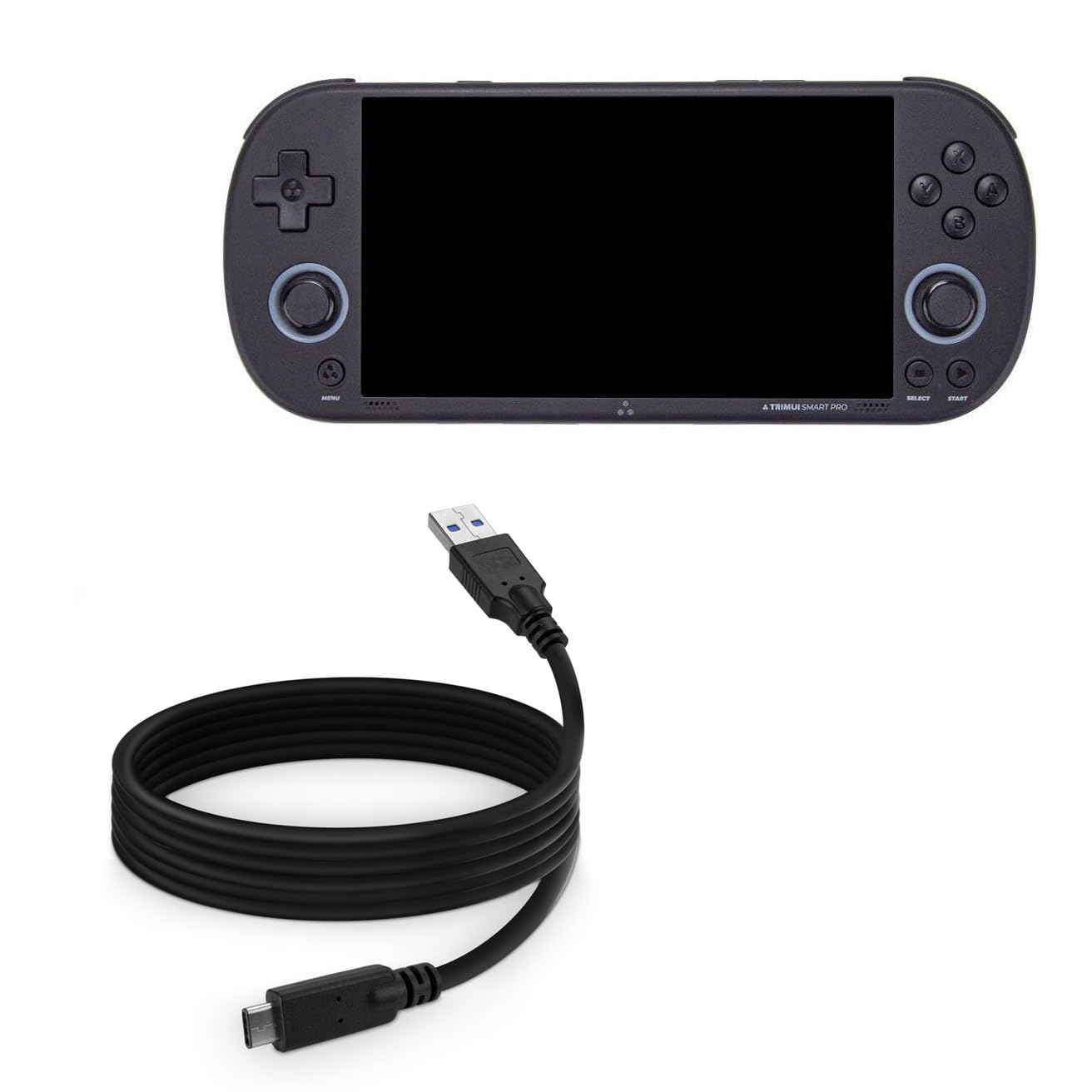 BoxWave Cable Compatible with Trimui Smart Pro - DirectSync - USB 3.0 A to USB 3.1 Type C, USB C Charge and Sync Cable - 6ft - Black