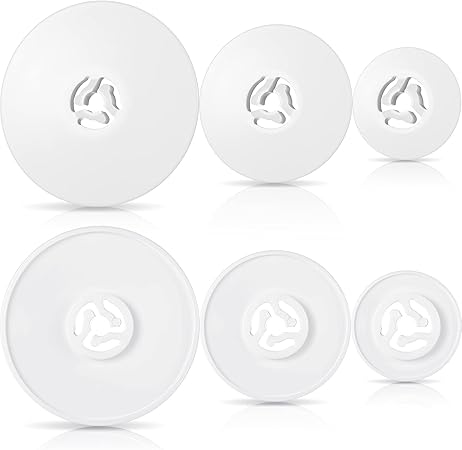 Waydress Spool Cap Sewing Machine Spool Pin Small Medium Large Replacement Cap Compatible with Brother Babylock Sewing and Embroidery Machines 45 35 and 25 mm White(6 Pieces)