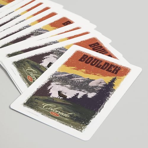 Lantern Press Naipes Poker Vista Montañas Colorado 52 cartas miniatura 5