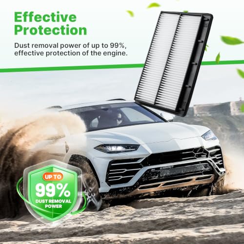Image of 2PCS Engine Air Filter Fit for 2022-2025 MDX 3.5L, 2023-2025 Pilot 3.5L