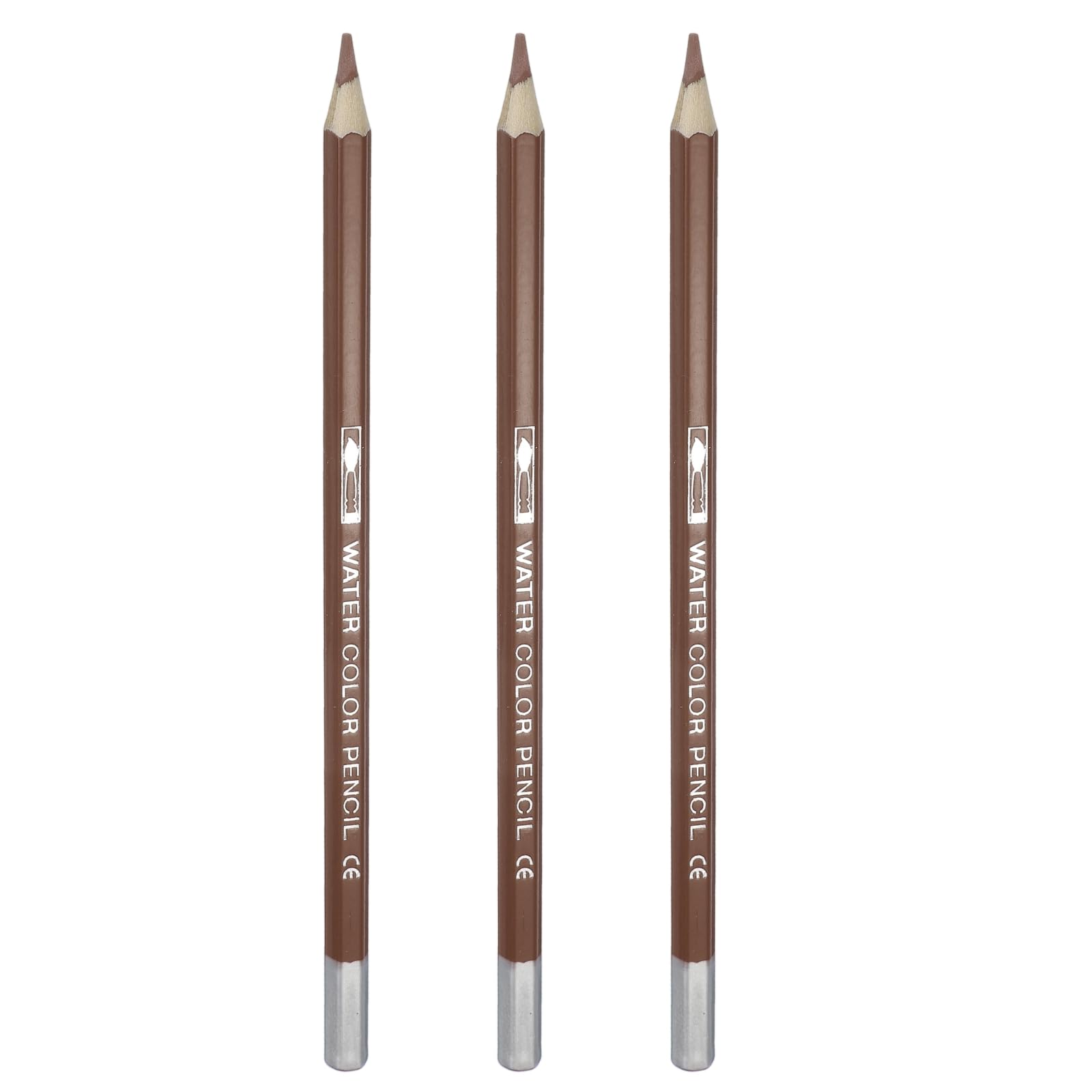 PATIKIL Watercolor Pencils, Light Coffee Color Pencil Set Sketch Coloring Drawing Colored Pencils Bulk Artist Drawing Supplies for Adult Coloring Book Blending, 3 Pcs
