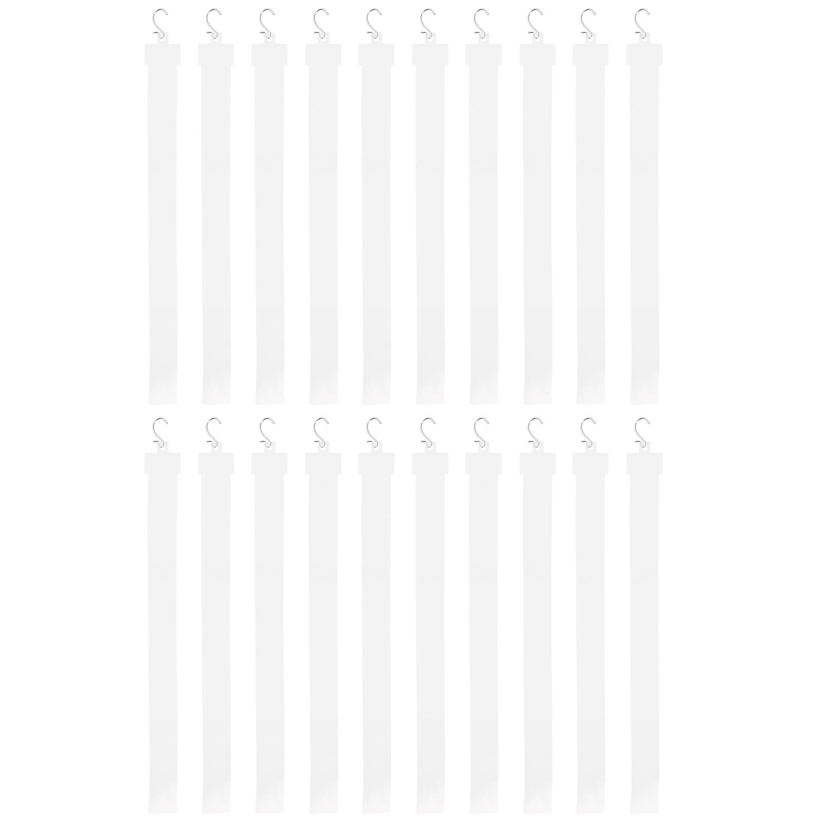 Sponsored Ad – Retail Display Strip - 20 pcs Hanging Display Rack with 8 Clips - Merchandising Strip with Header Hanging Merchandising Clip for Chips Snacks Candy, Length: 50cm