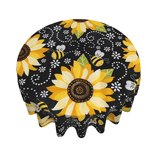 Nappe ronde en polyester PSVOD 152 cm pour table de buffet - 4