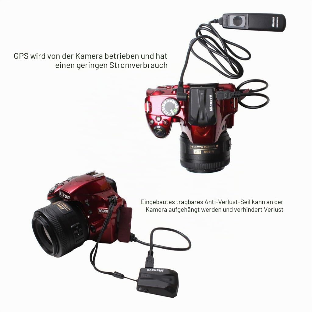 GPS-N Geotag GPS-Empfänger mit Kabel N1 N3 und kabelgebundener Fernbedienung für Nikon Digitalkamera