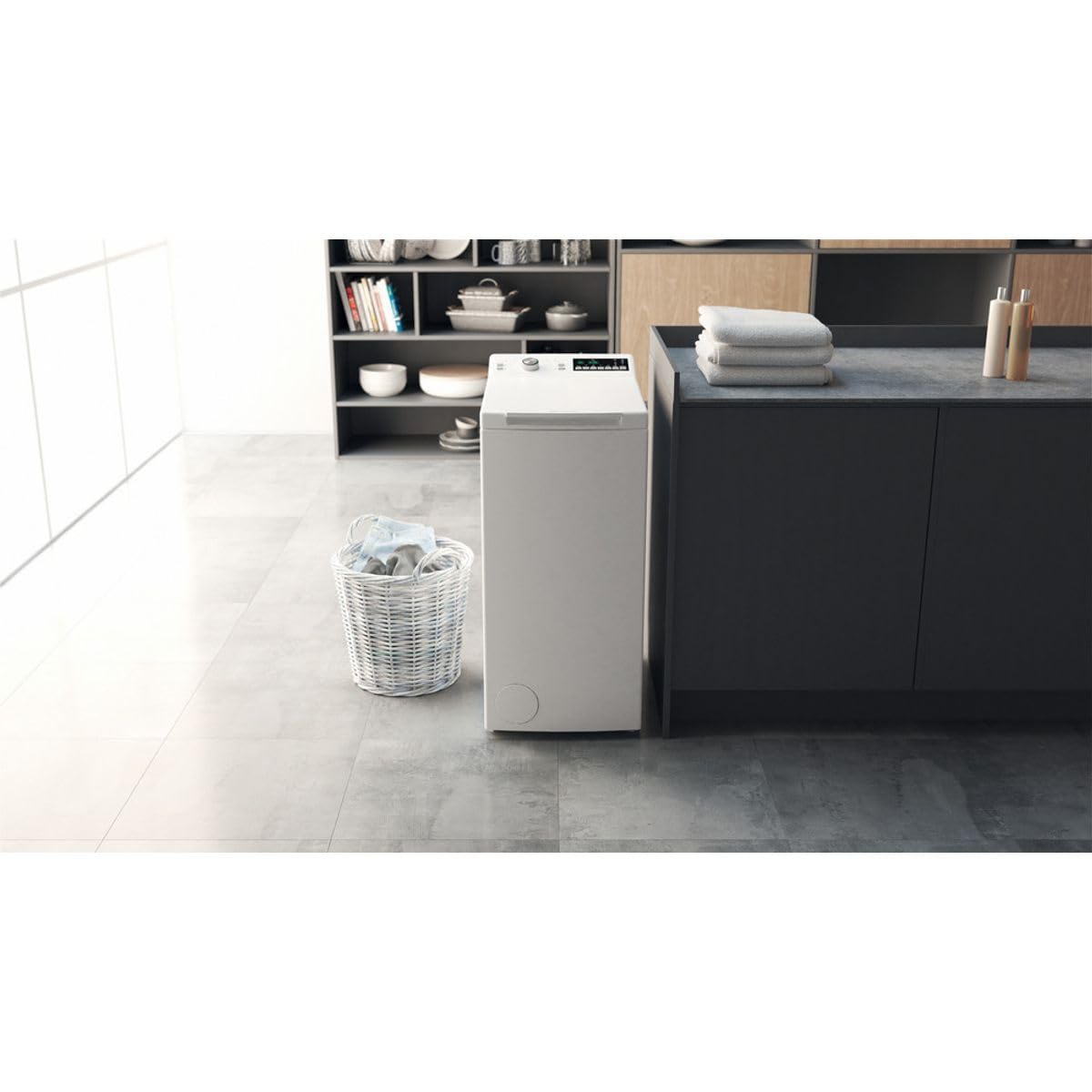 Bauknecht - WTL 56313 C Toplader-Waschmaschine - 6 kg Fassungsvermögen - Antiflecken-Programm ab 15°, Green&Clean, Mehrfachwasserschutz+ - Freistehend - Energieklasse C - 90 x 40 x 60 cm - Weiss