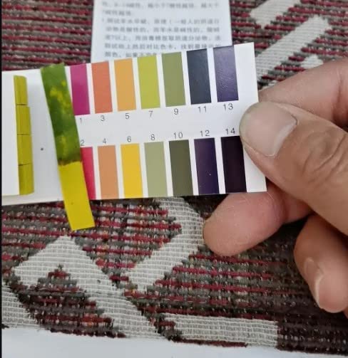 Miniatura 7 de Othmro Paquete de 10 tiras de prueba de pH 0.5-5.0, papel de prueba extenso, papel de prueba de tornasol, 80 tiras por paquete de tiras de pH para