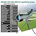 Telescopio Terrestre 20-60X80 Profesional Telescopio Monocular Impermeable Birdwatching HD con Adaptador de...