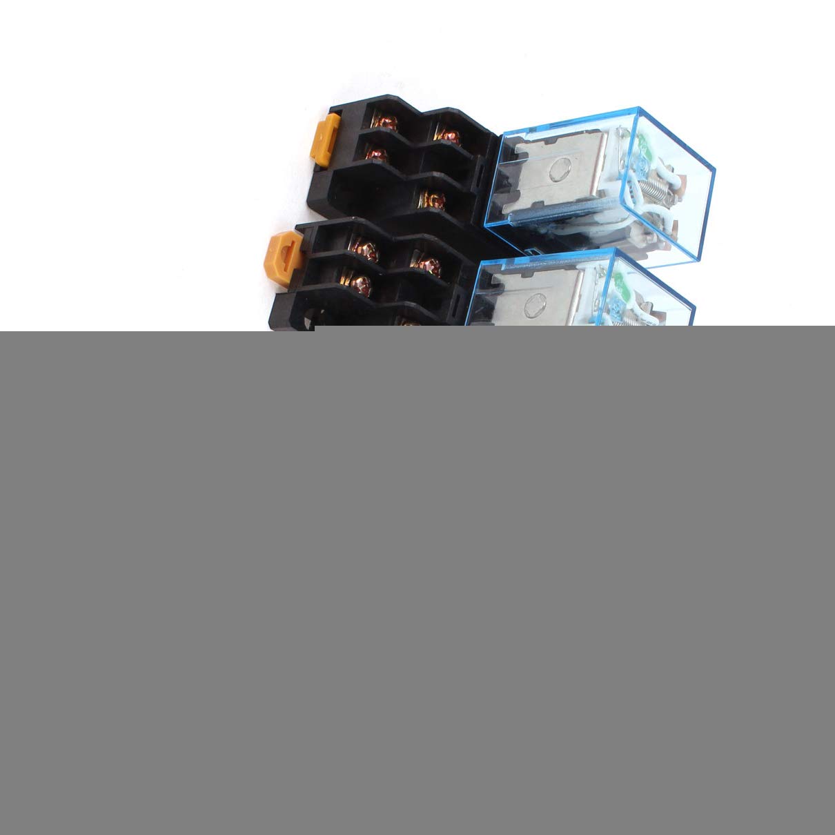 3Pcs DC Switches 12V Coil 8 Pin DPDT Green LED Lamp Electromagnetic Foot Switches Power Relay Relais