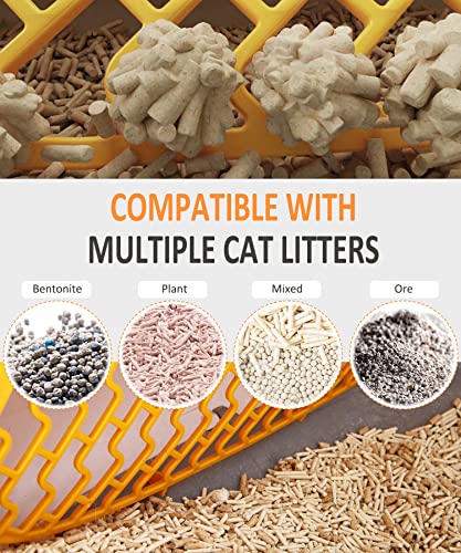 Self-Cleaning Cat Litter Box, Automatic Cat Litter Box Petcado 24H For No Scooping With App Control, Odor Removal, Safe Lock, Litter Mat, Quiet For Multiple Cats And All Kinds Of Clumping Cat Litter #TOP3
