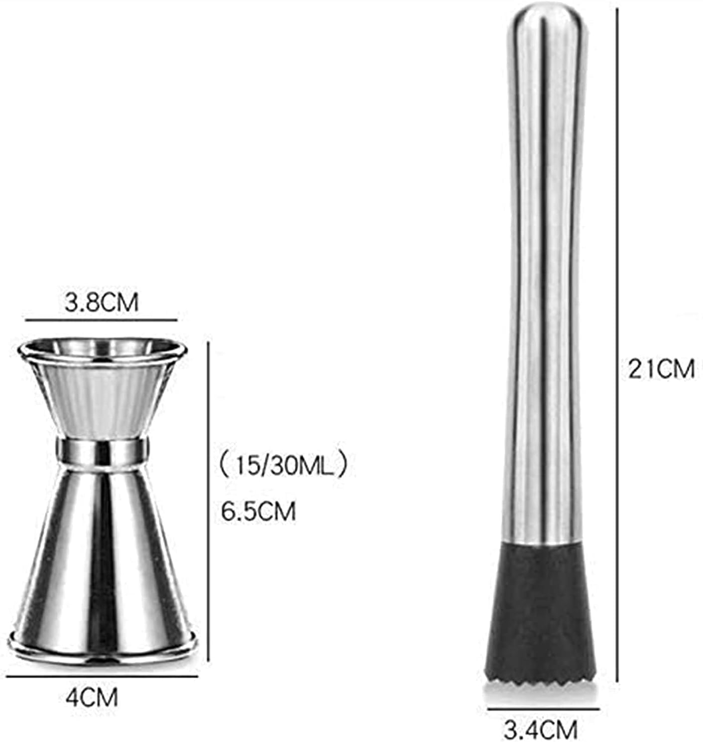 Coctelera Profesional Juego De Coctelera De 19 Piezas Juego De Barman con Soporte Barra De Acero Inoxidable Herramienta Mezclador De Bebidas Kit Coctelería
