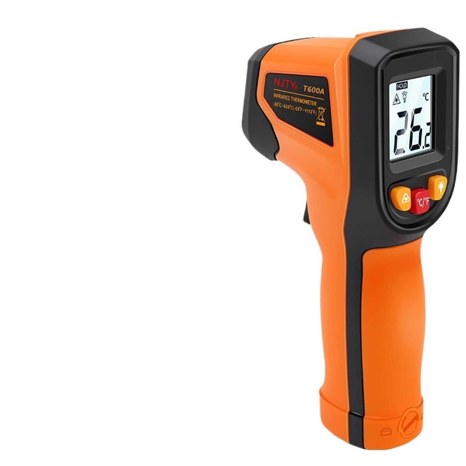 Termometro digitale a infrarossi T400 T600 da -50℃ a 400/600℃ Pirometro ad alta precisione Sensore di temperatura industriale senza contatto(T600A)