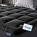 Black Cloud Comfort Mattress Topper - Ultra-Soft, Breathable, and Refreshing Bamboo Viscose Protection - 150x200cm, Deep Fit