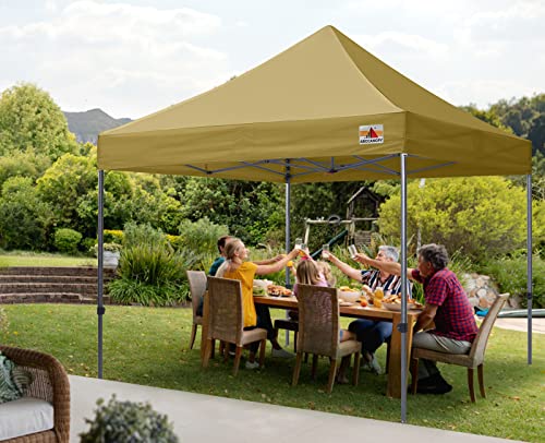 Image of ABCCANOPY Patio Pop Up Canopy Tent 10x10 Commercial-Series (Khaki)