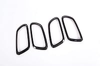 Vista 3 de ABS manija de puerta interior tazón decoración anillo cubierta para Jeep Grand Cherokee 2017 Up (fibra de carbono)