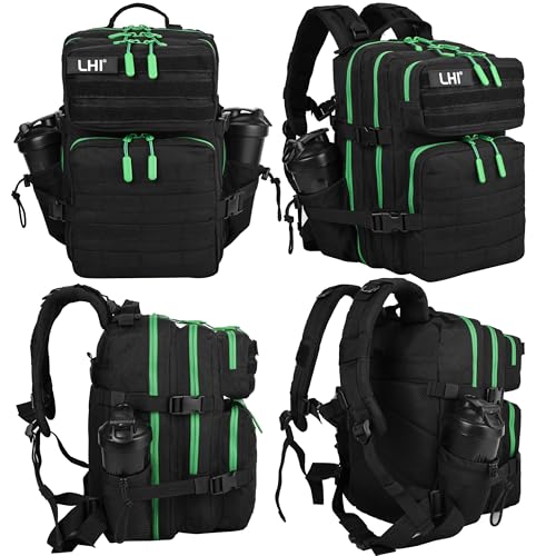 Image of LHI Tactical Military Backpack for Men and Women 25L /35L Army Assault Pack Bag Small Rucksack with Bottle Holder