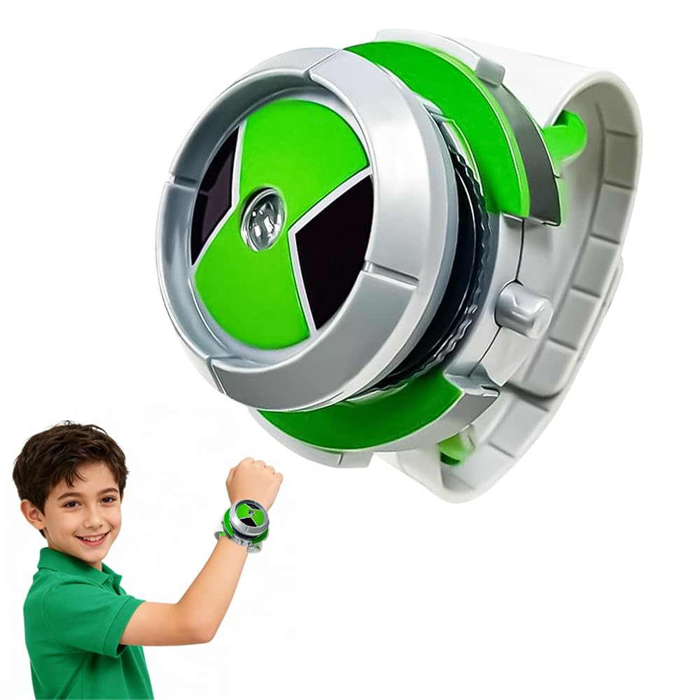 Reloj Proyector para Niños, Reloj Proyector de Pulsera con 8 Imágenes, Fanáticos del Anime, para Regalos de Cumpleaños, Juegos de rol Infantiles
