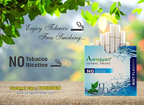 Aarogyam-Herbals-Cigarette-100-Tobacco-Nicotine-Free-Smoke-for-Relieve-Stress-Mood-Enhance-Product-for-Smokers-10-Sticks-in-Each-Packet-MINT-FLAVOUR-1-Packet