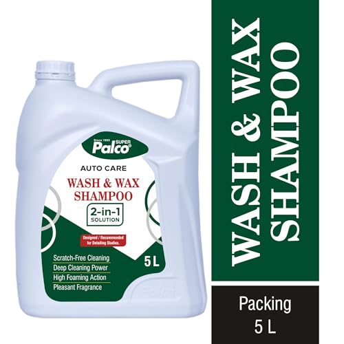 Image of PALCO Wash and Wax Car Shampoo 5 Ltr, pH Neutral Car Washing Shampoo