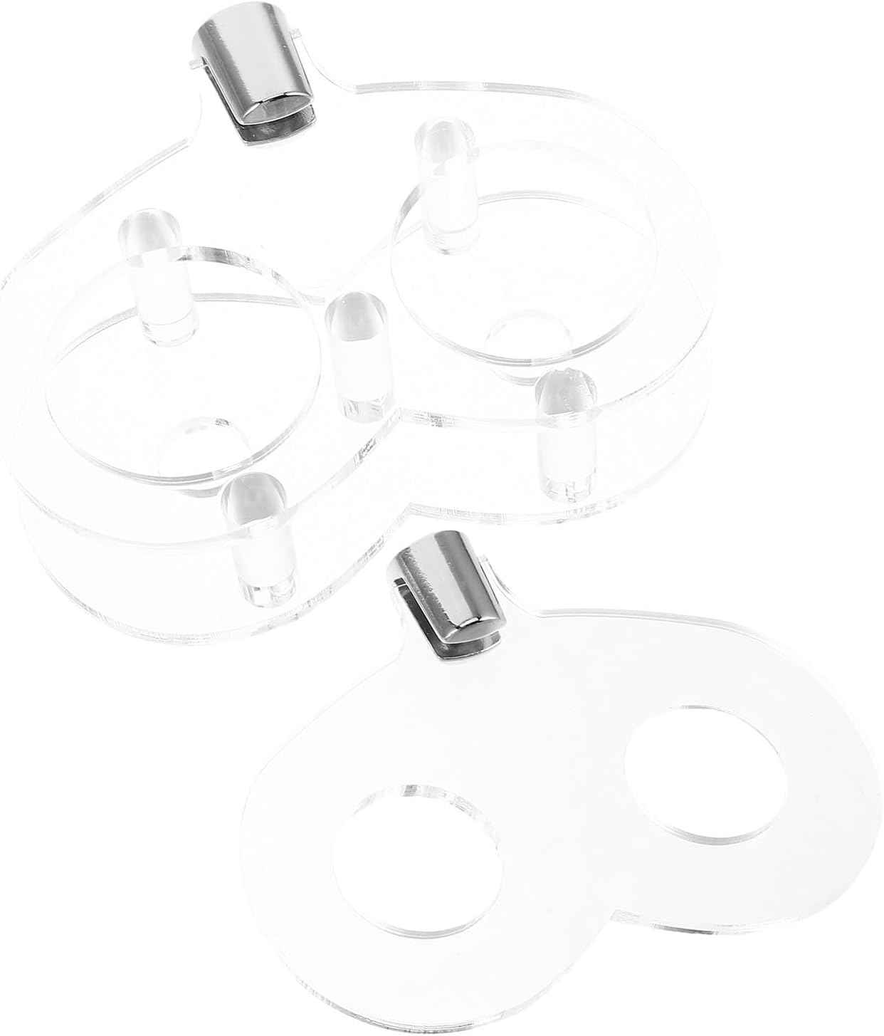 LIOOBO 2pcs Acrylic Display Rack Wall Mount Holder for Martial Arts