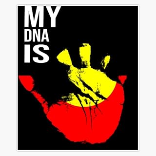 Aboriginal Australia Flag Aboriginal Flag Sticker Decal Laptop Car Window Vinyl 5"