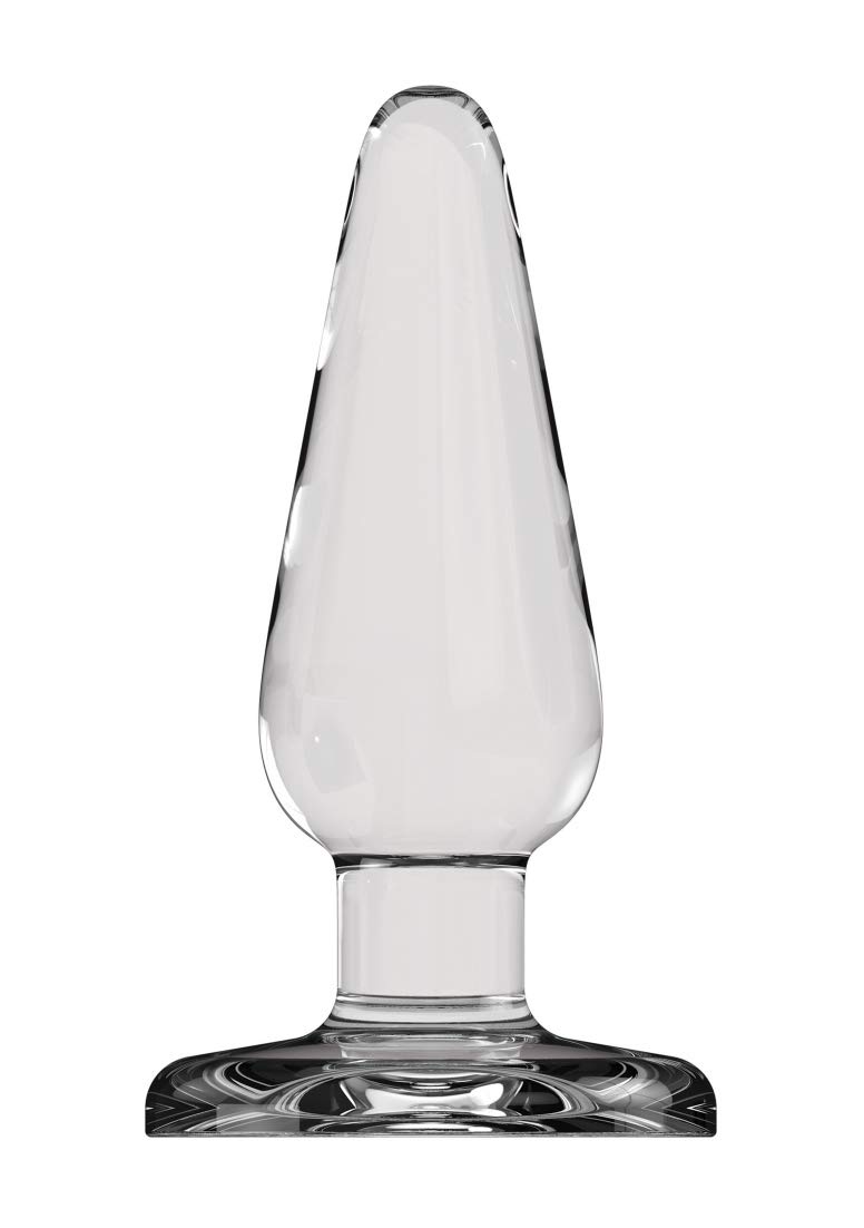 Butt plug en verre Shots Plug & Play de 5 pouces facile à nettoyer