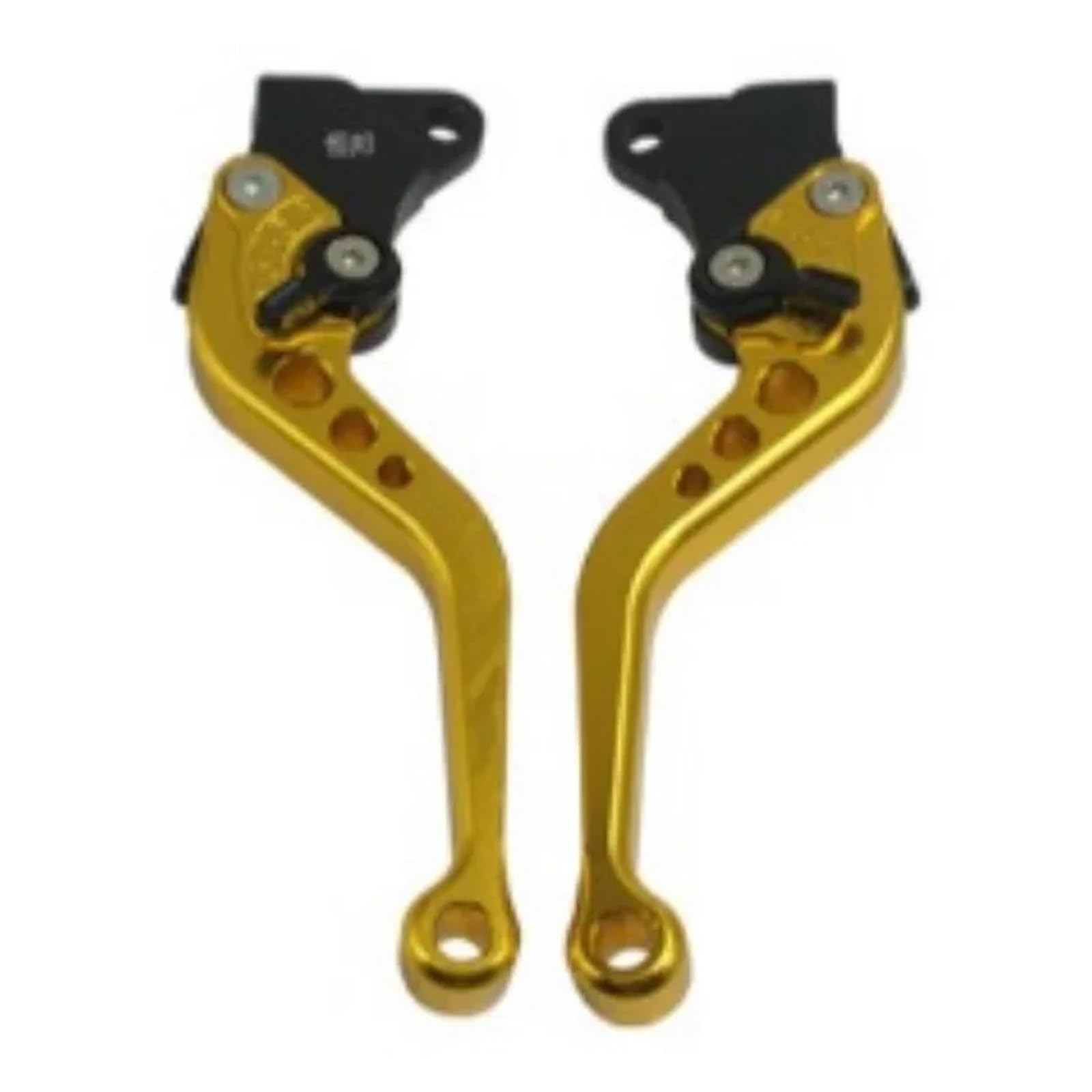 ZhanNuoBHd Brake Clutch Lever for CG125 Motorcycle Brake Handle Motorbike Modification CNC Clutch Drum Brake Lever Handle Adjustable Handlebar Set(Gold)