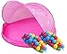 Produktbild Ondis24 Strandmuschel mit 100 Bällen Wurfzelt Spielzelt Kinderzelt Bällebad Pop-Up Zelt pink