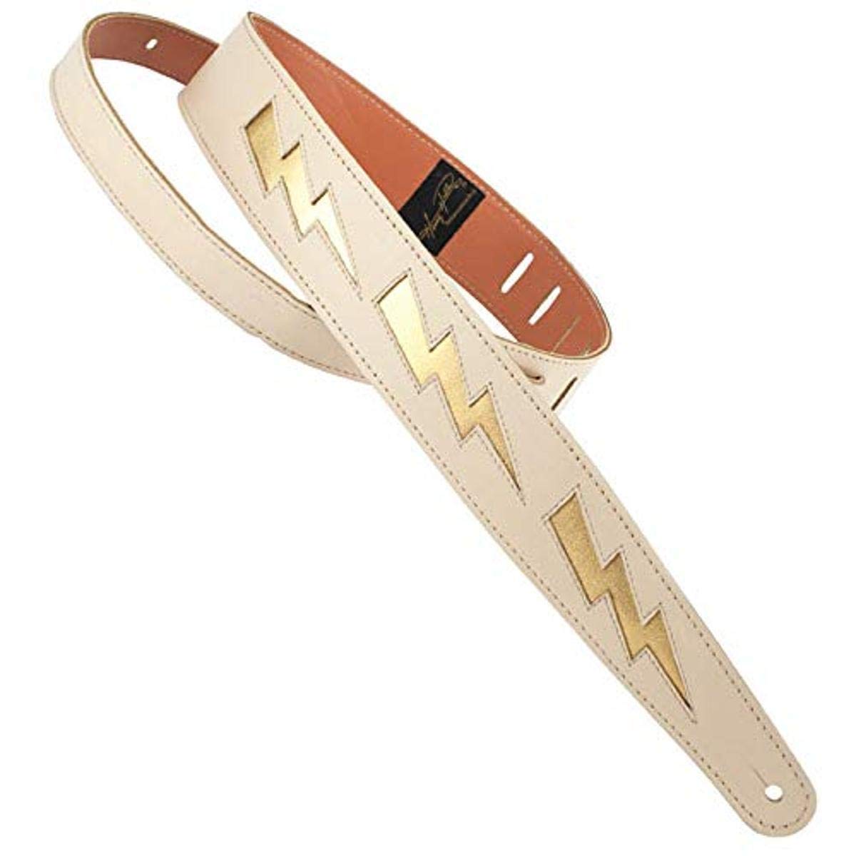 Henry Heller Guitar Strap (HPDB-BG), Gold, Large