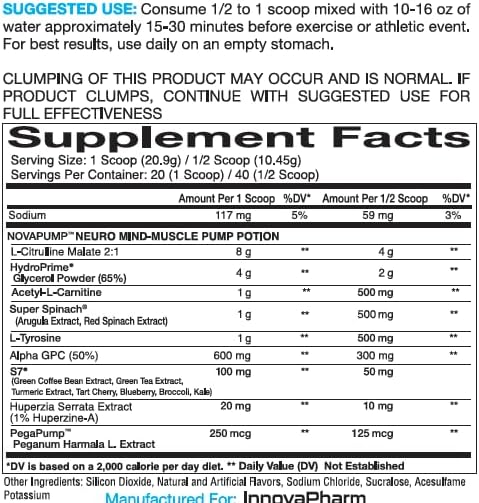 Miniatura 2 de InnovaPharm NOVAPUMP Neuro Mermaid Kisses 14.7 onzas