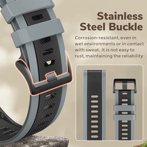 Correa de silicona 22mm para reloj Fenix 6 Quickfit miniatura 2