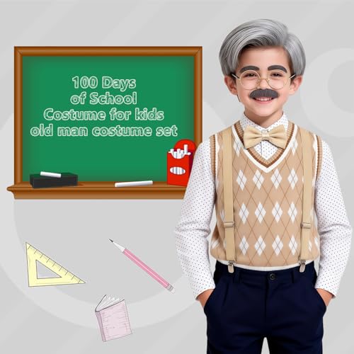 Disfraz de Abuelo para Niños 3-10 años miniatura 3