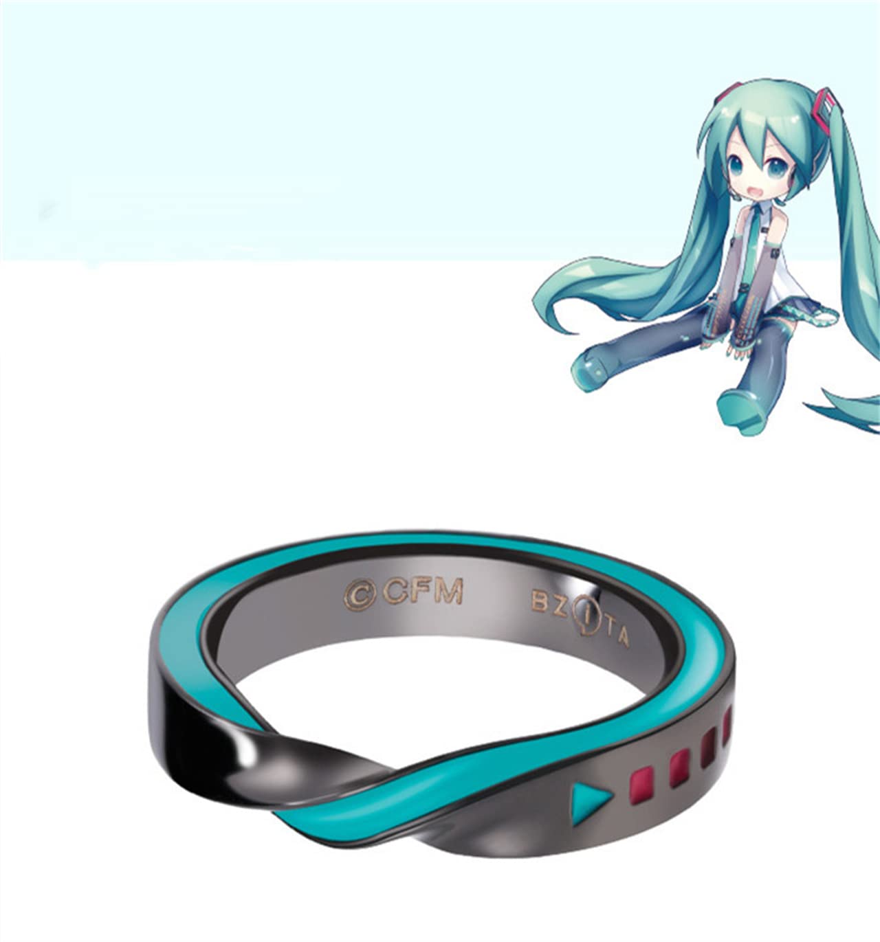 Amazon.co.jp: Viiipcos 指輪 初音ミク コスプレ 道具 日常用 リング 