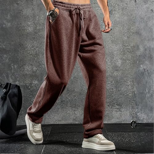 WENKOMG1 Mens Track Sweatpants, Open Bottom Elastic Waist Casual Workout Athletic Jersey Jogger Sweat Pants, M-3XL2