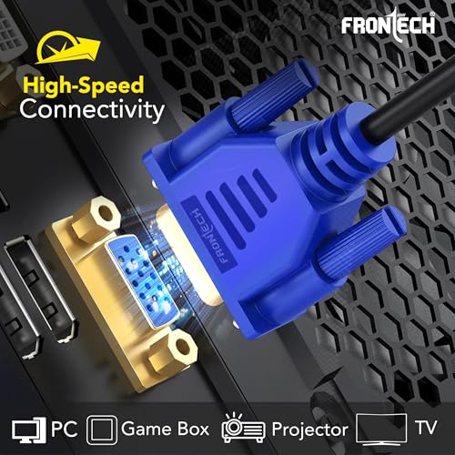 FRONTECH VGA Cable - 1.5M Length | Enhanced Signal Transmission for HD Audio/Video | Versatile Connectivity at Optimal Length | Universal... - Image 5