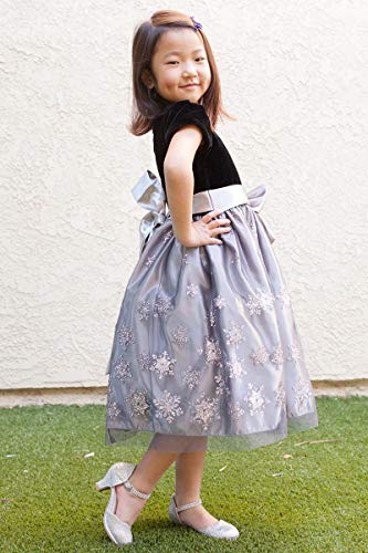 Gwen & Zoe Girl Dress Shoes for Weddings and Parties - Big and Little Girl 2 Inch High Heel with Rhinestone Strap4