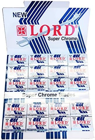 Amazon.com: Lord Super Chrome Double Edge Safety Razor Blades, 100 ...