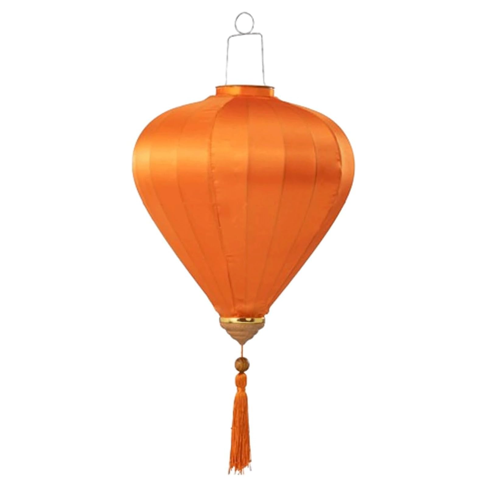 YTGHBIML Oval Silk Lantern Vietnamese Lantern Cloth Oriental Hanging Lantern Fabric Lantern New Year Lantern Japanese Vietnam Hanging Lantern(Orange,12 Inch)
