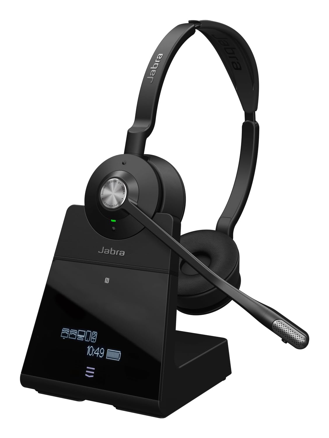 Jabra Engage 75 SE Stereo Wireless Headset Professional Calls, DECT security, 150m range, USB-C to USB-A, Advanced noise-cancelling microphone, all-day comfort with base, Microsoft Certified - Black